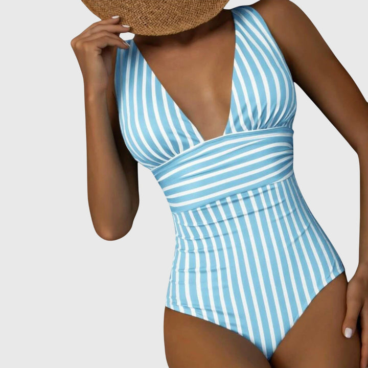Nora | Striped One-Piece Swimsuit