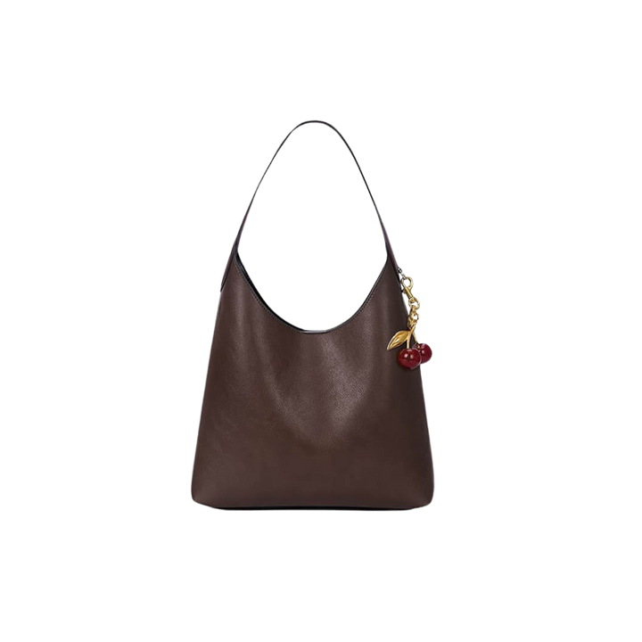 Clotilde | Faux Leather Bag with Cherry Charm