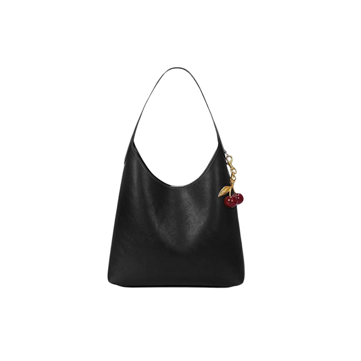 Clotilde | Faux Leather Bag with Cherry Charm