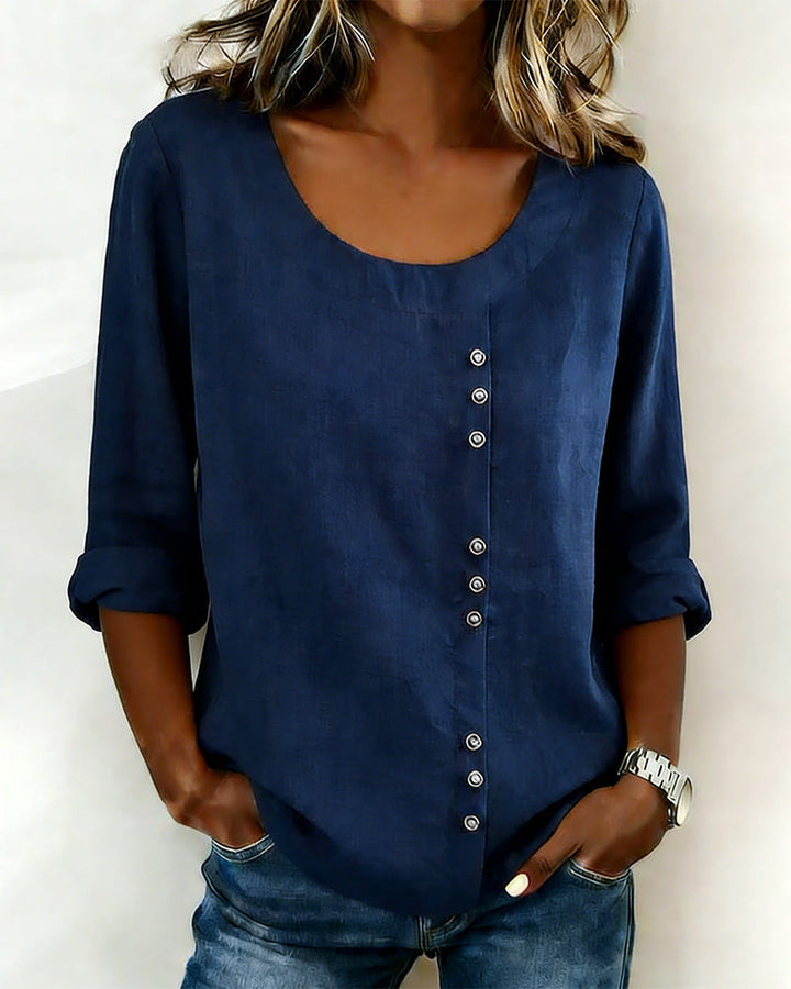 Lauren | Long-Sleeve Crew Neck Top