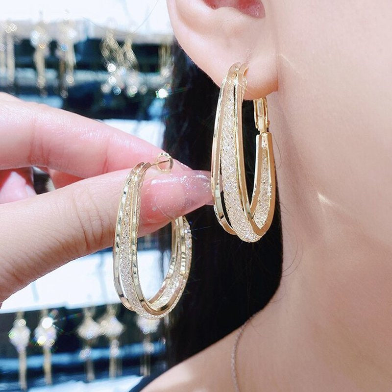 Elorian – Sculpted Oval Hoops