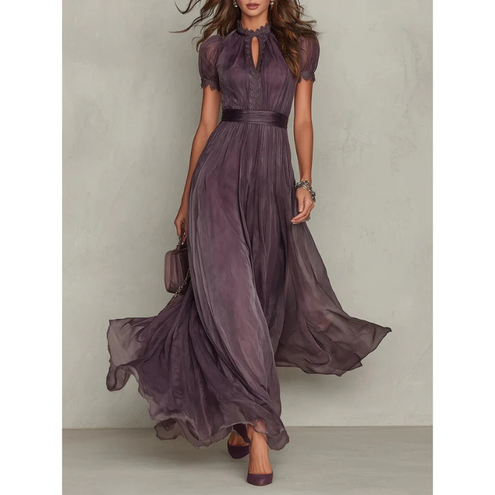 Ashley | Vintage Chiffon Maxi Dress