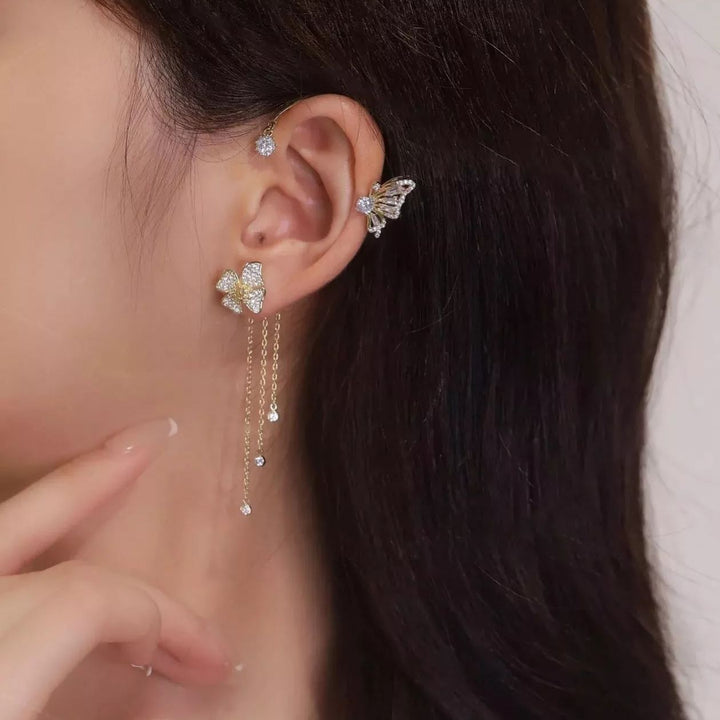 Aureluna – Butterfly Tassel Earrings