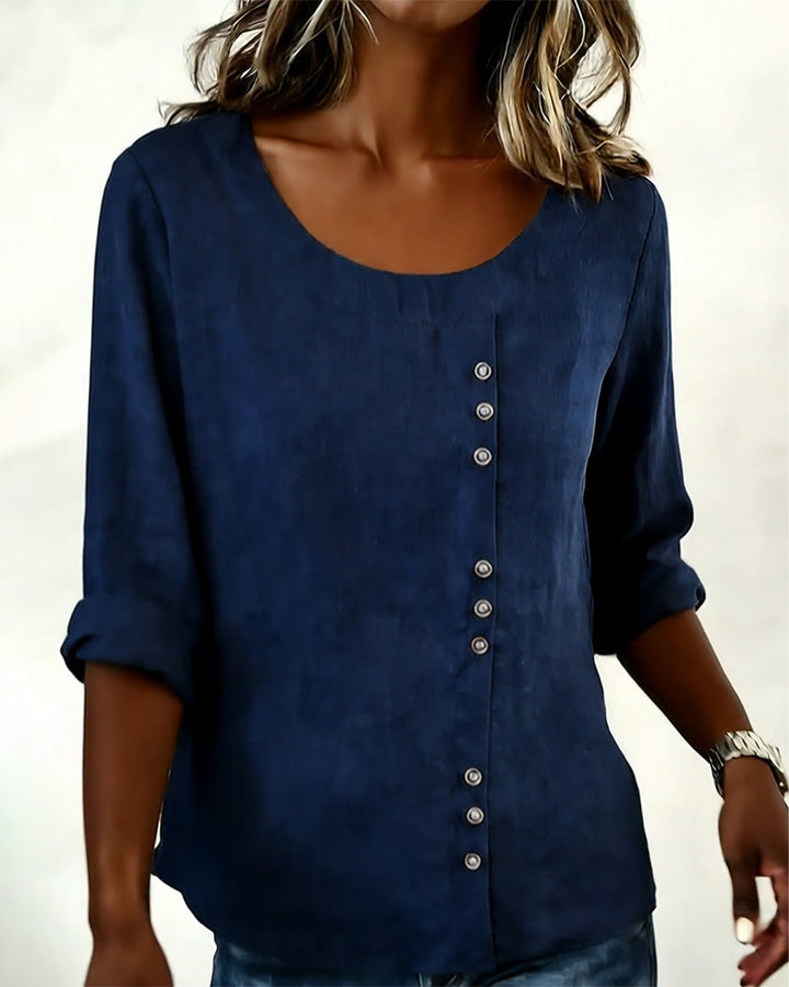 Lauren | Long-Sleeve Crew Neck Top
