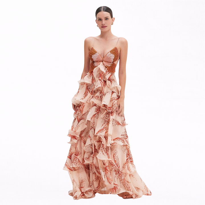 Grace | Ruffle Midi Dress