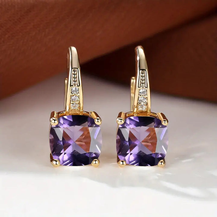 Selvara – Deep Blue Statement Earrings