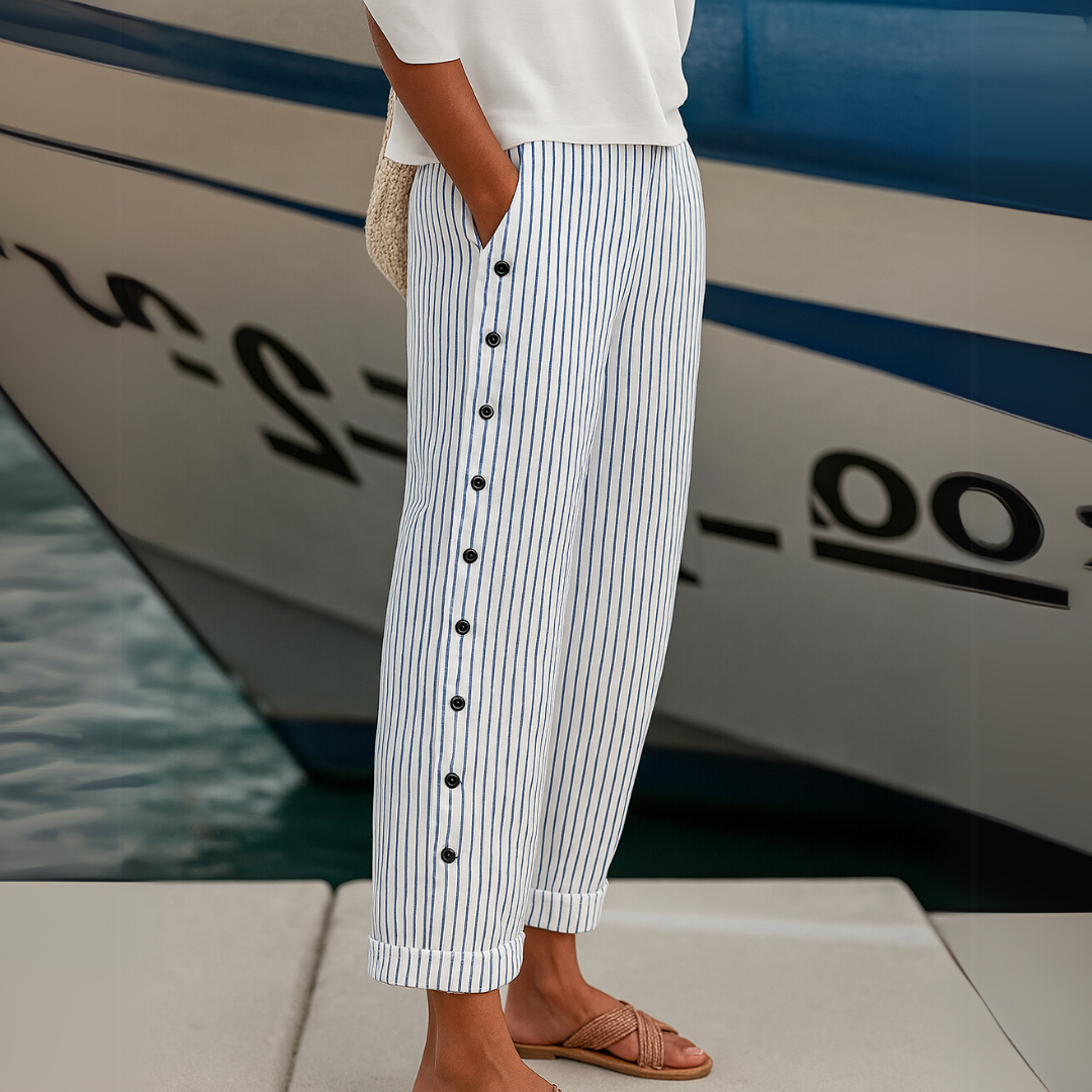 Sia | Comfortable Striped Casual Pants