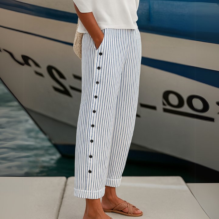 Sia | Comfortable Striped Casual Pants