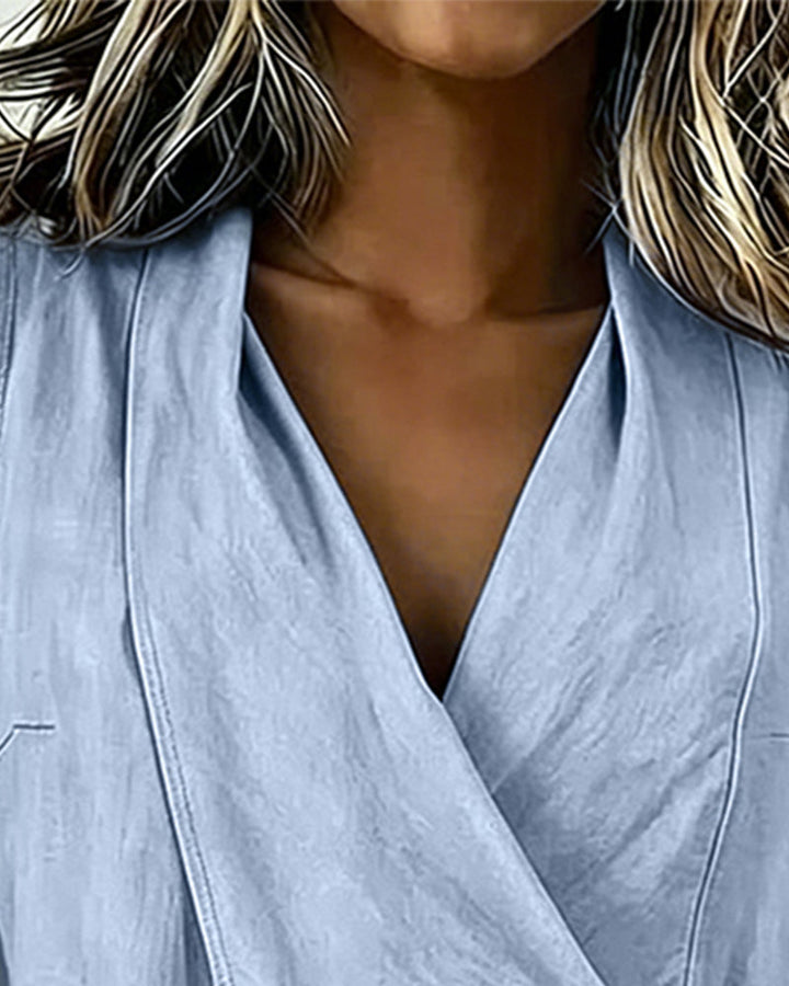 Riley | Crossover Linen Cotton Tank