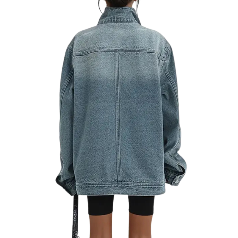 Sarah | Trendy Asymmetrical Button Jacket Street Style