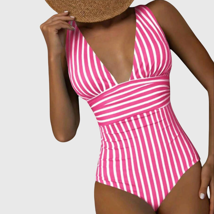 Nora | Striped One-Piece Swimsuit