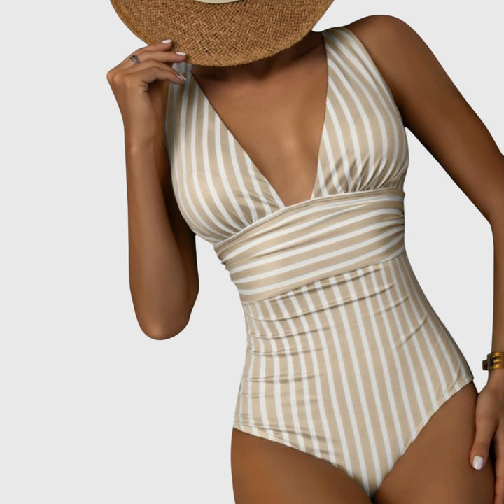 Nora | Striped One-Piece Swimsuit