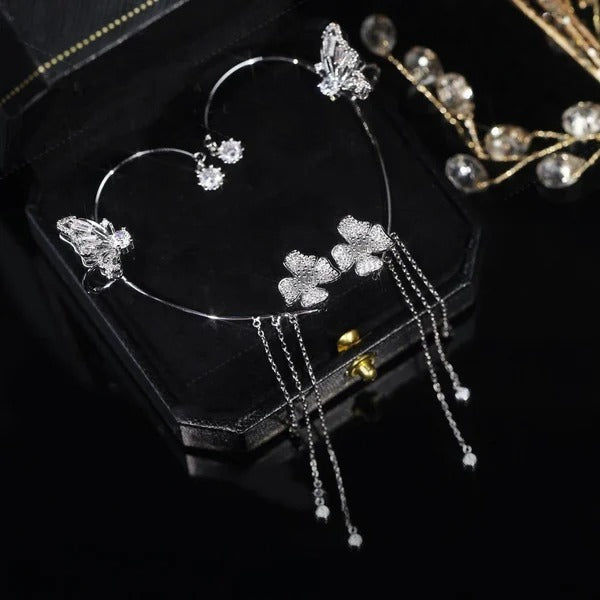 Aureluna – Butterfly Tassel Earrings