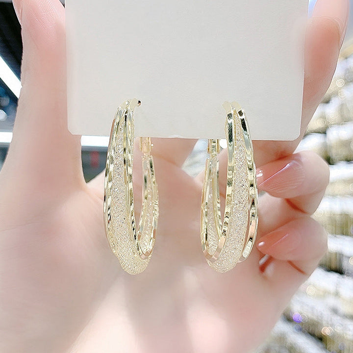 Elorian – Sculpted Oval Hoops