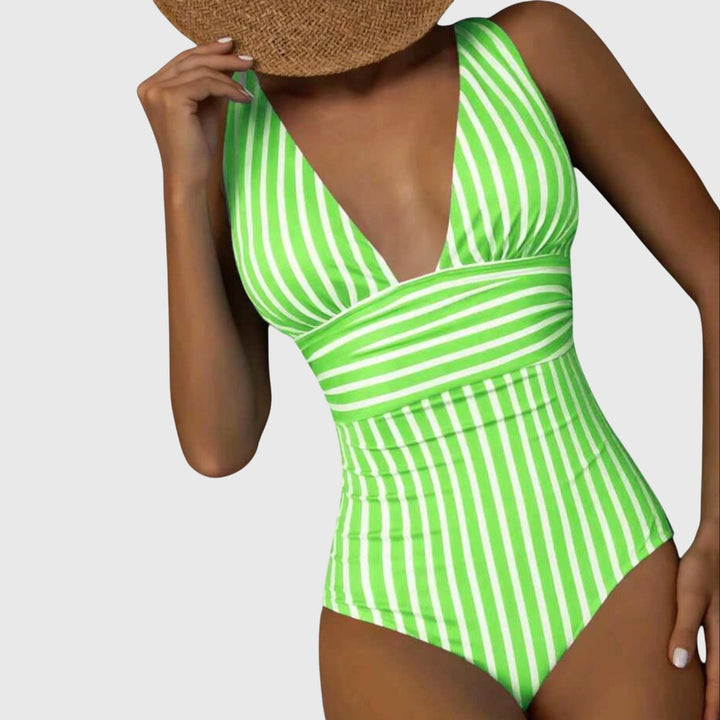 Nora | Striped One-Piece Swimsuit
