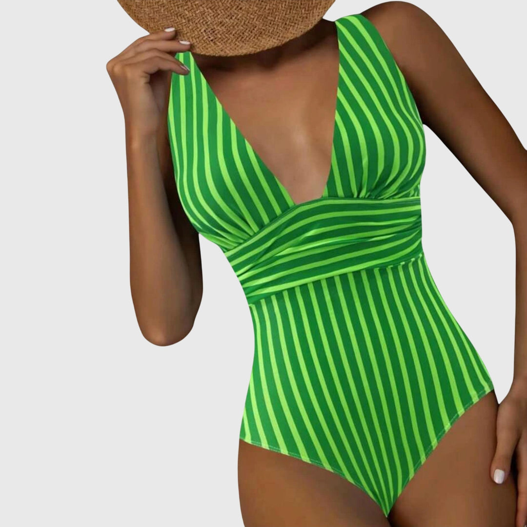 Nora | Striped One-Piece Swimsuit