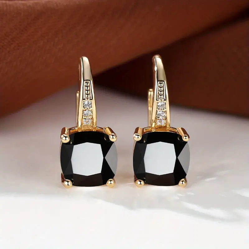 Selvara – Deep Blue Statement Earrings