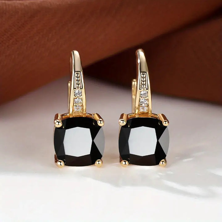 Selvara – Deep Blue Statement Earrings