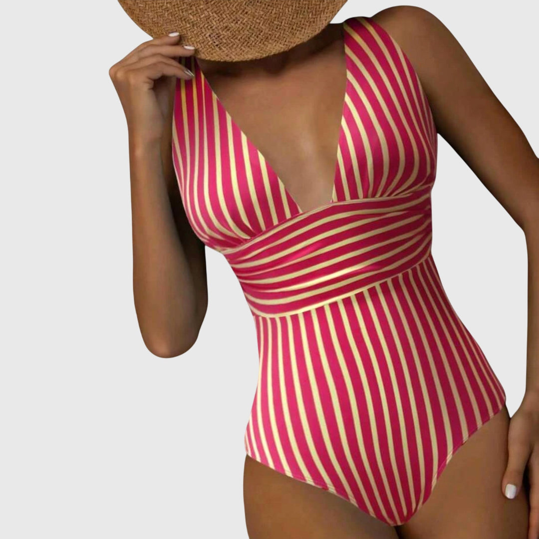 Nora | Striped One-Piece Swimsuit