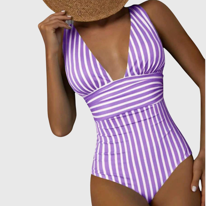Nora | Striped One-Piece Swimsuit
