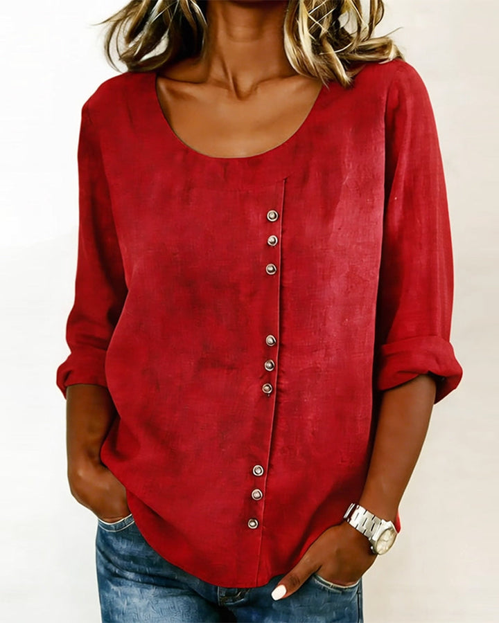 Lauren | Long-Sleeve Crew Neck Top