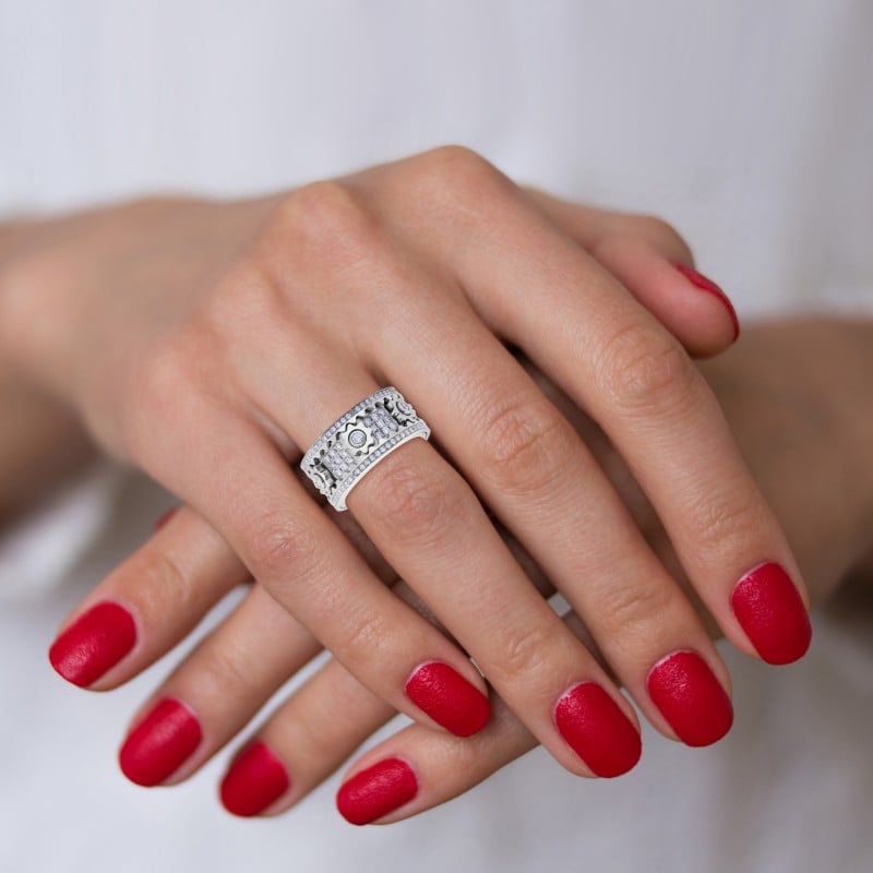 Aurelian – Gear Spinner Statement Ring