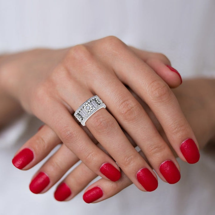 Aurelian – Gear Spinner Statement Ring