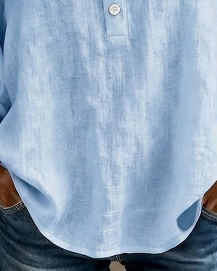 Nora | Square Neck Linen Blouse