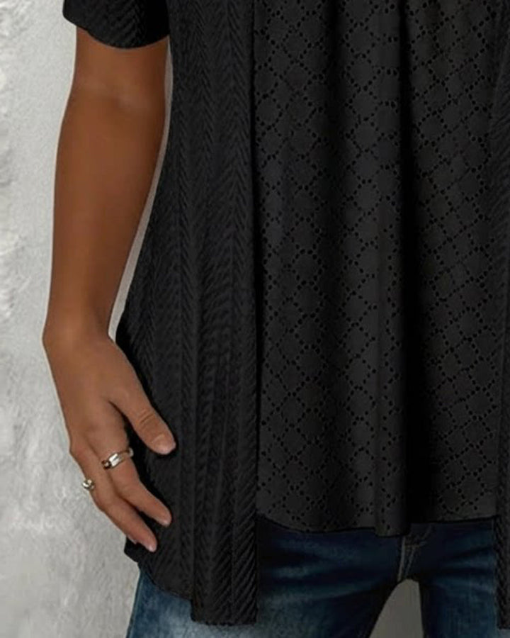 Grace | Patchwork Square-Neck Top