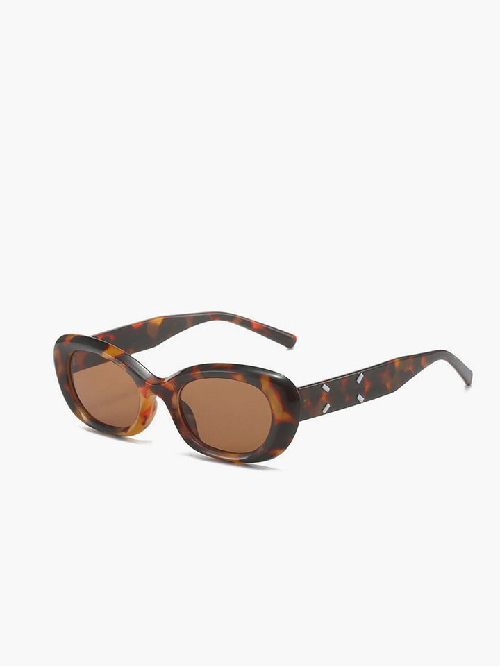 Sunglasses, tortoiseshell pattern, acetate, brown, women's