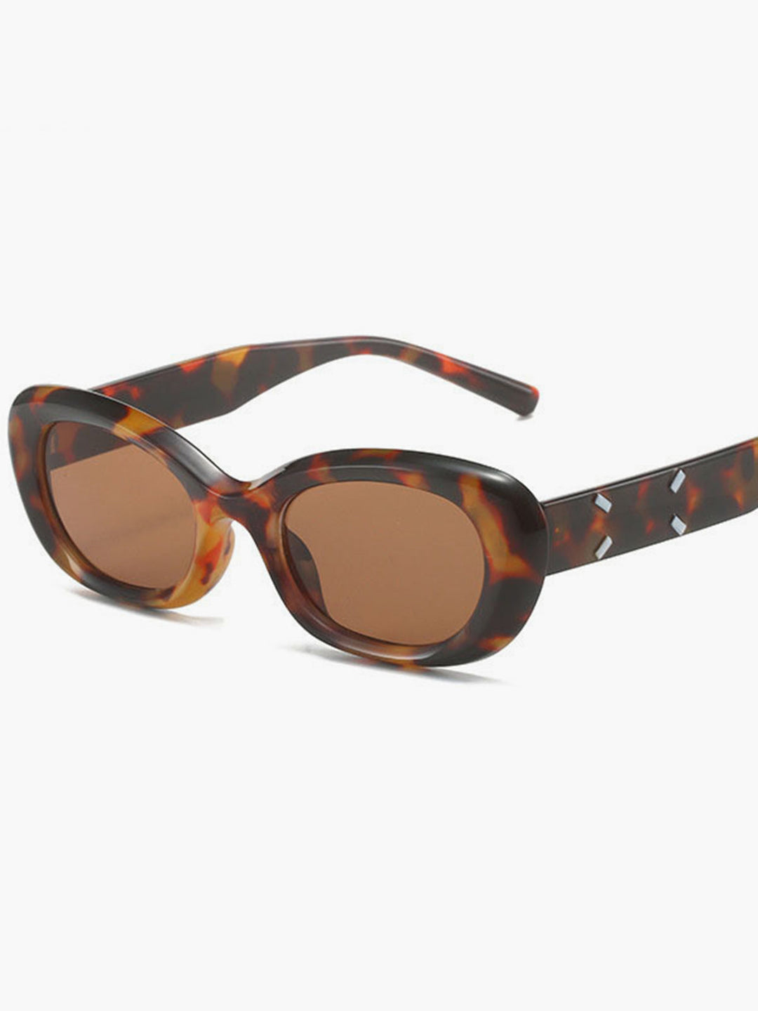 Sunglasses, tortoiseshell pattern, acetate, brown, women's