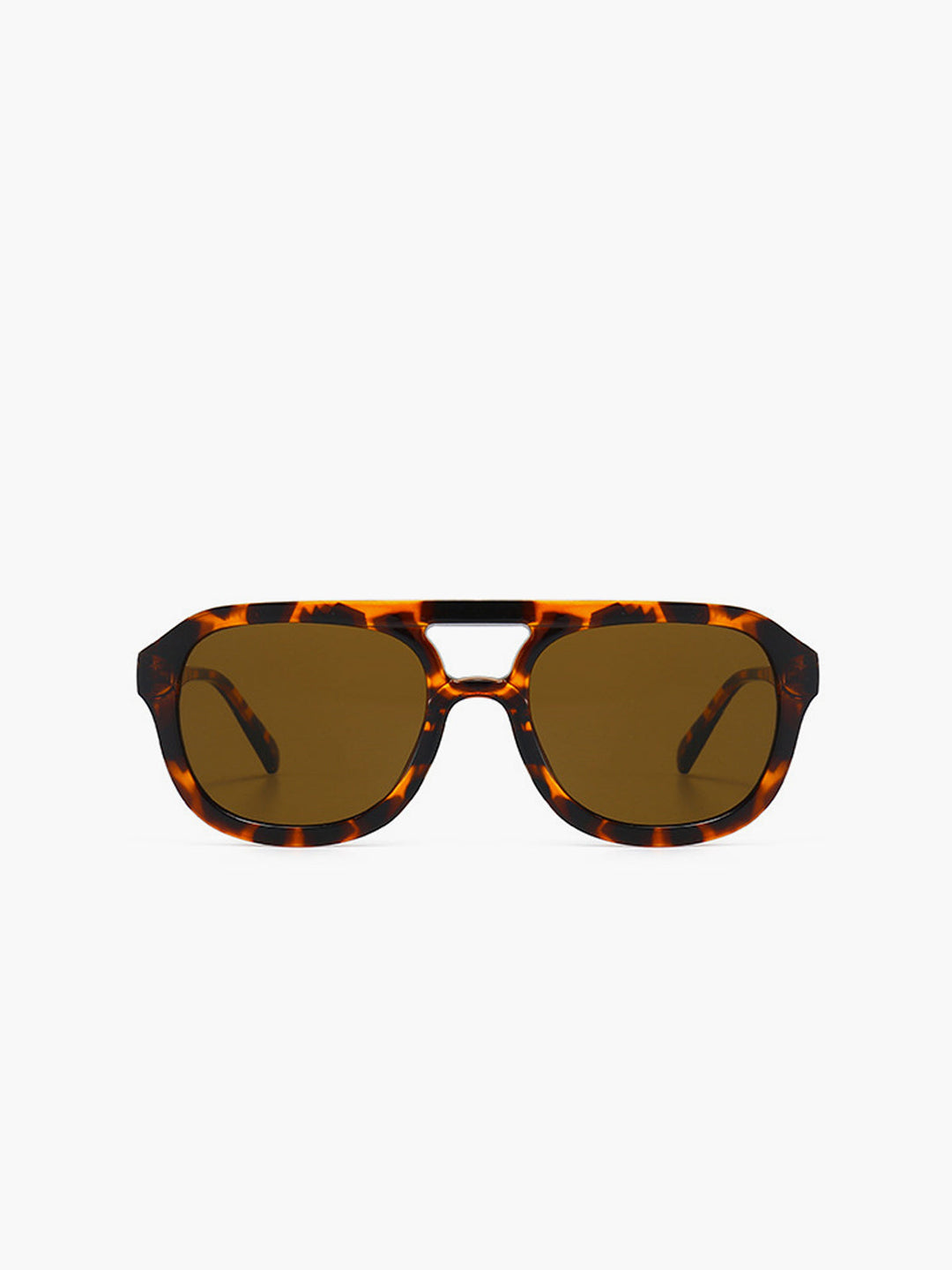 Sunglasses, brown tortoiseshell acetate frame, oversized aviator, acetate, Women