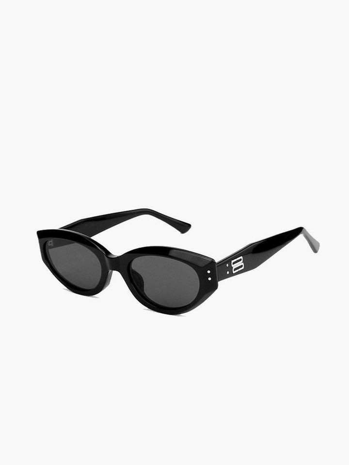 Sunglasses, silver logo on the arms, acetate, Women's