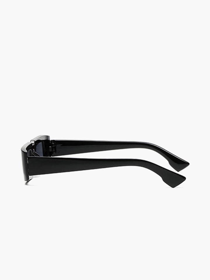 Sunglasses, slim rectangular frame, plastic/acetate, women's