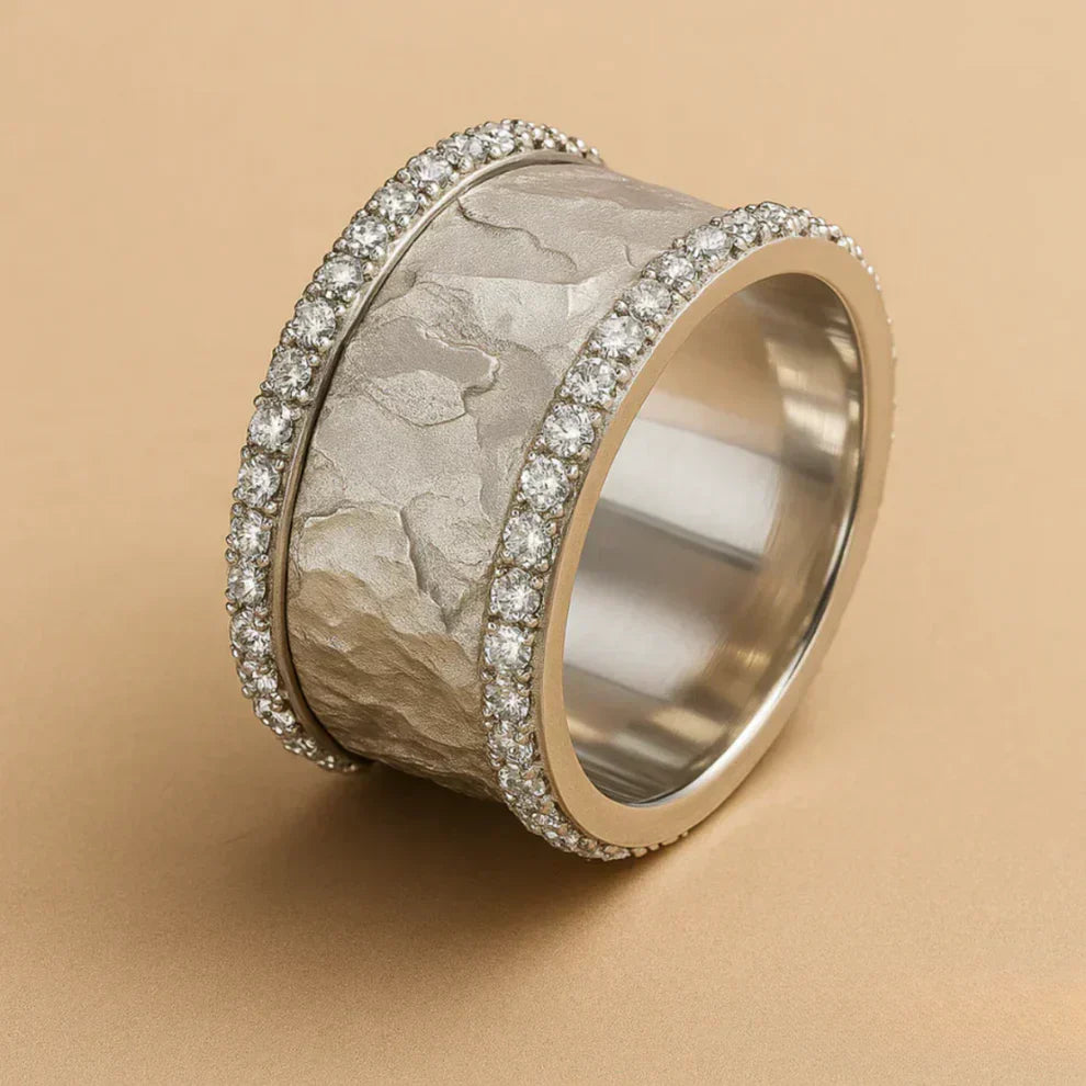 Celia – Sculpted Silver Statement Ring