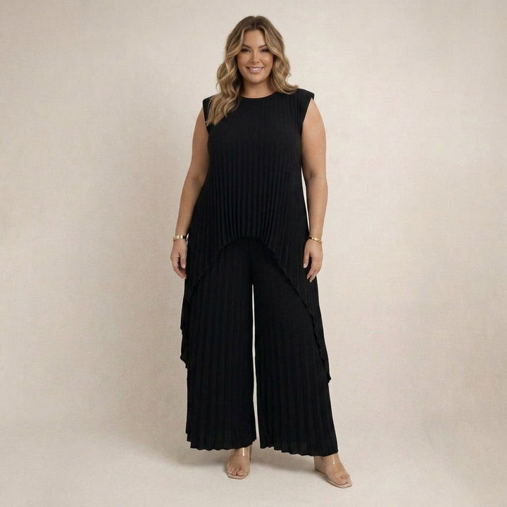 Halina | Elegant Pleated Set