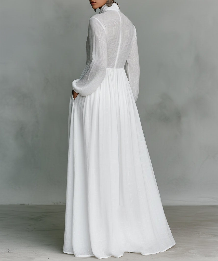 Serena | Fluid Button Maxi Dress