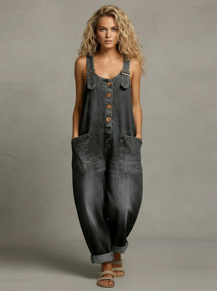 Lejla | Elegant Denim Jumpsuit with Pockets