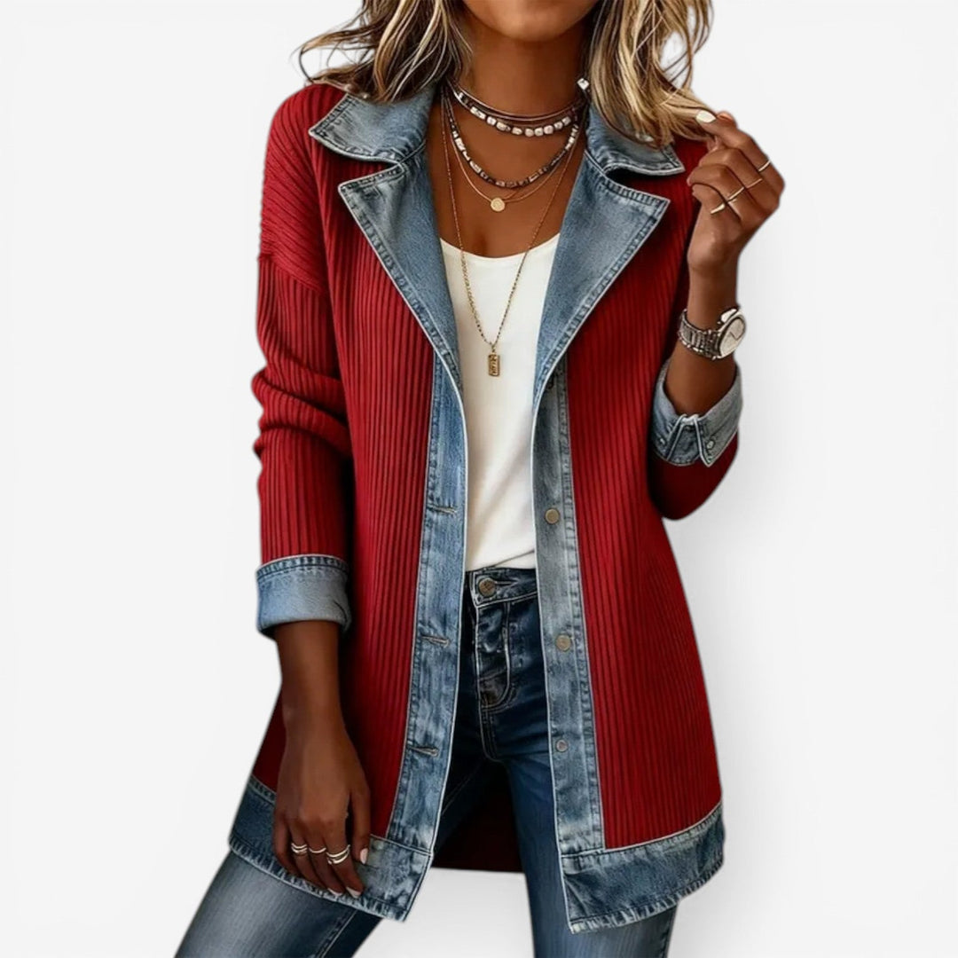 Tirexa | Modern Layered Effect Denim Jacket