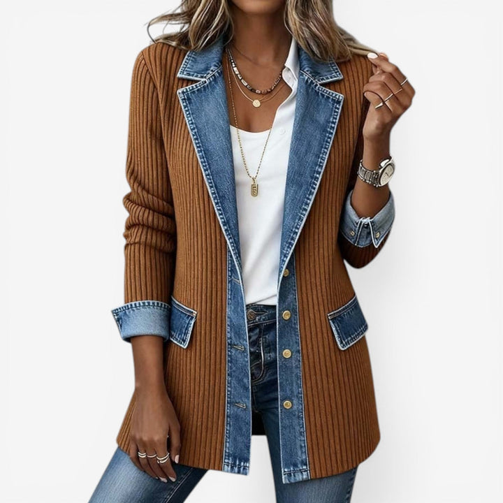 Tirexa | Modern Layered Effect Denim Jacket