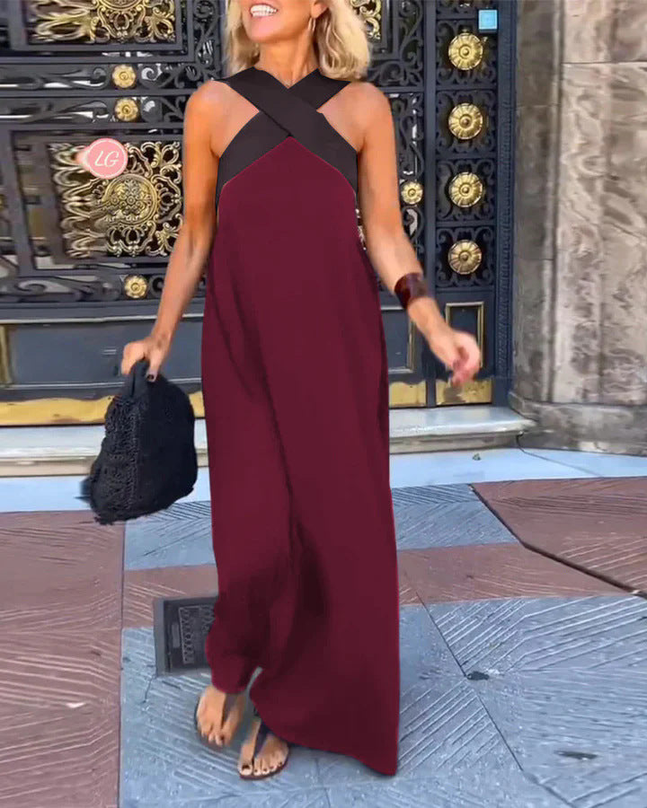 Delphine | Cross Cut Dress