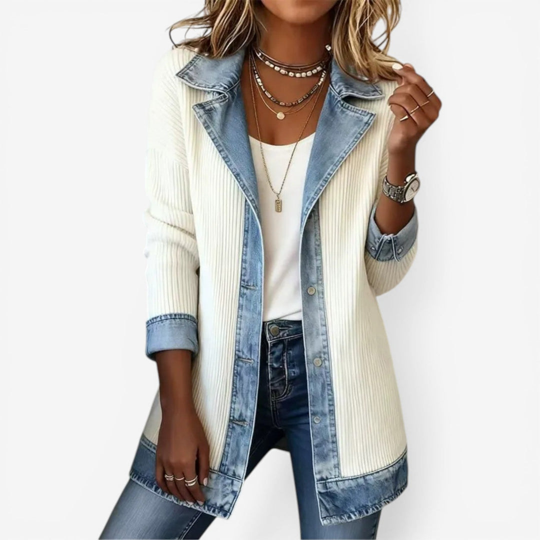 Tirexa | Modern Layered Effect Denim Jacket