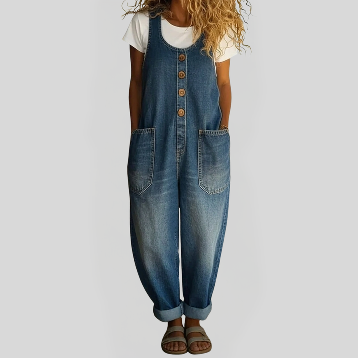 Lenna – Vintage Cotton Denim Overalls