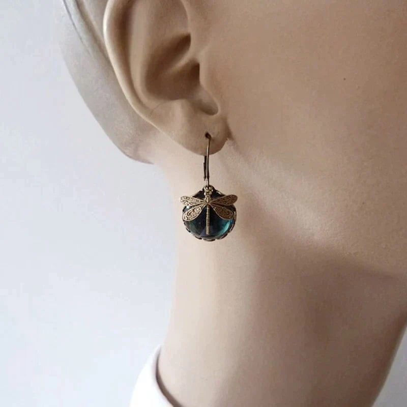 Lyvelle – Vintage-Style Dragonfly Earrings