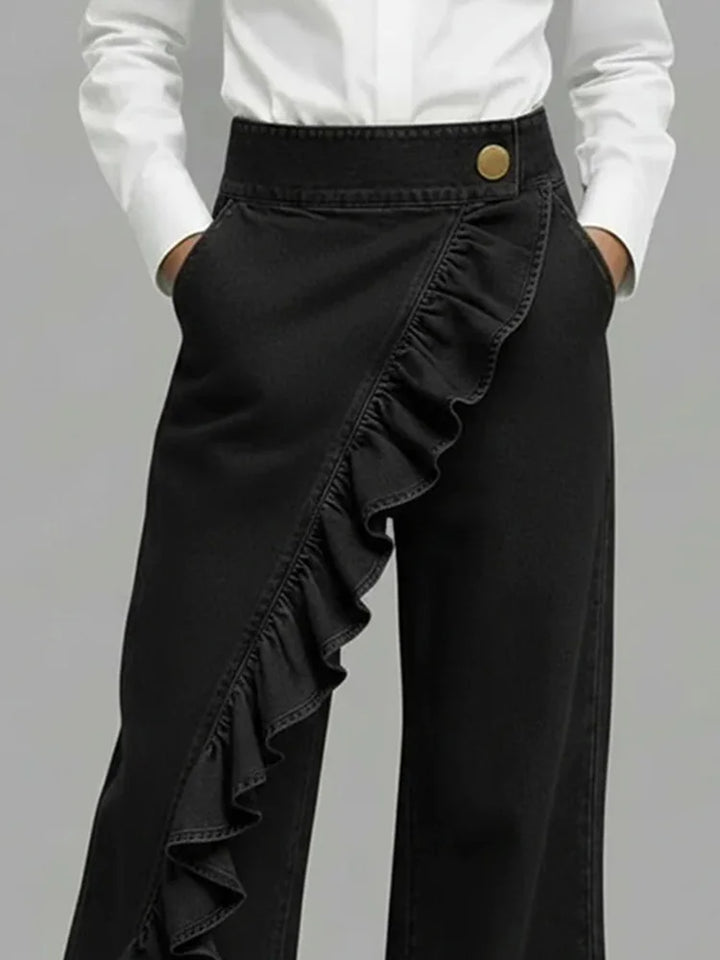 Linda | Wide and Comfortable Denim Pants