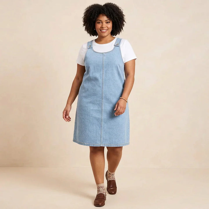 Saylor | Relaxed Denim-Look Dress