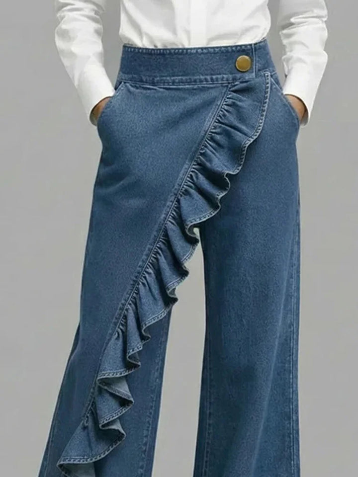 Linda | Wide and Comfortable Denim Pants