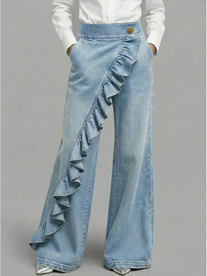 Linda | Wide and Comfortable Denim Pants