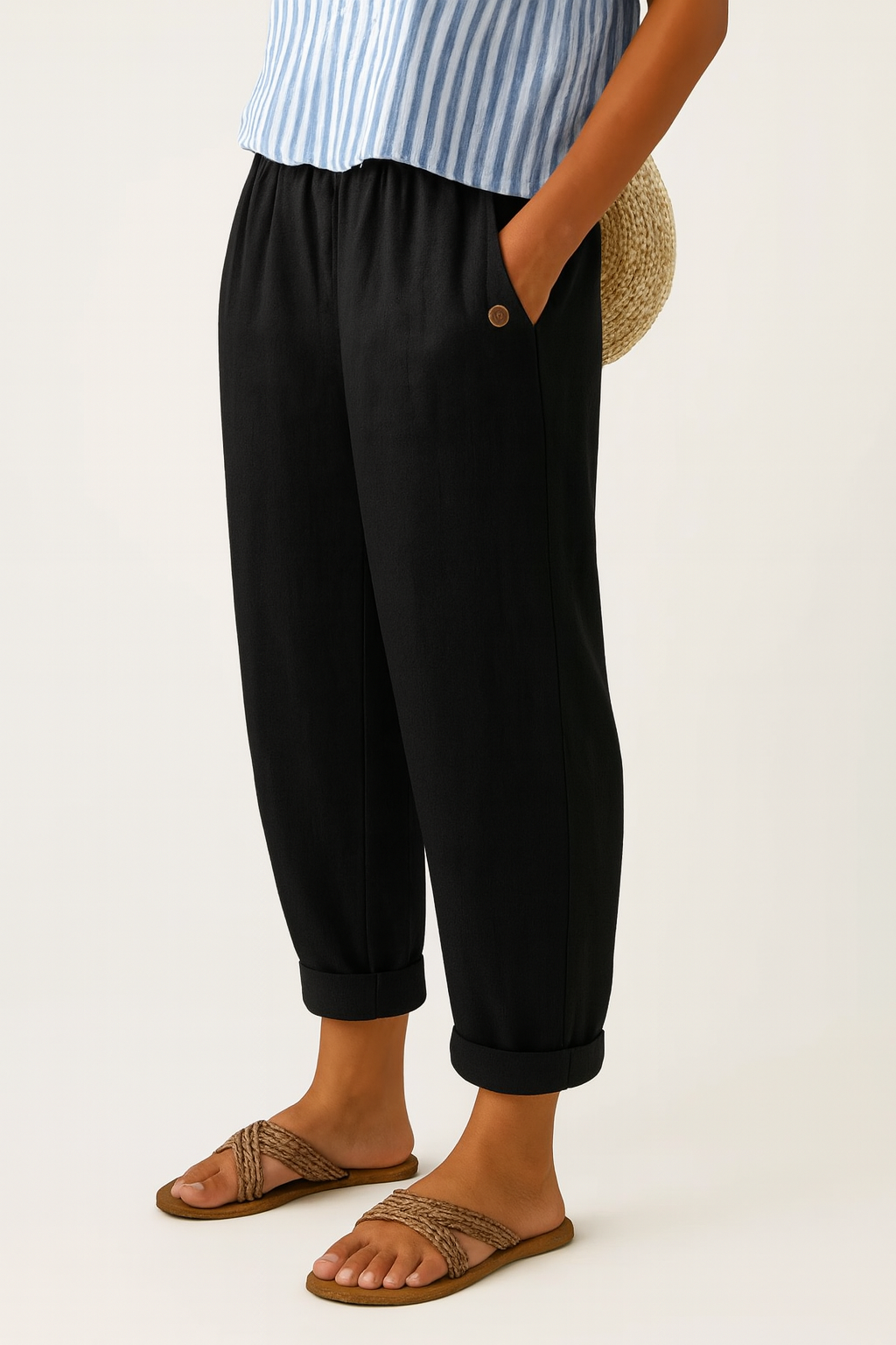Romina™ | Linen and Cotton Pants, Timeless Style