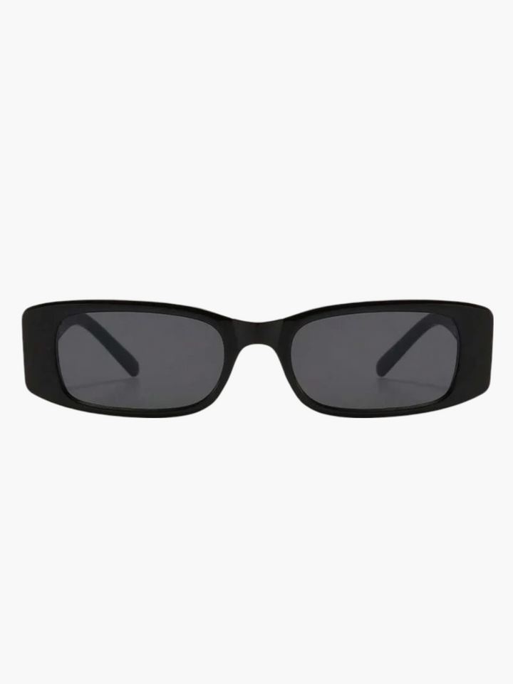 Sunglasses, gold-colored metal logo detail, acetate and metal, black, Women's